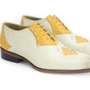 John Fluevog TWIN TURBINE HEILIGEWEG 37 CONTRAST OXFORD WITH STITCHING SIZE M11